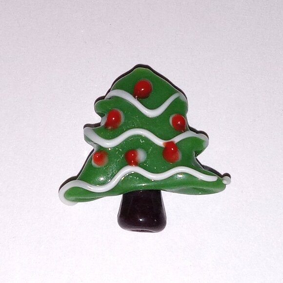 🎯 10 for $12 / Christmas Tree Bead, Lampwork Bead - Picture 9 of 9